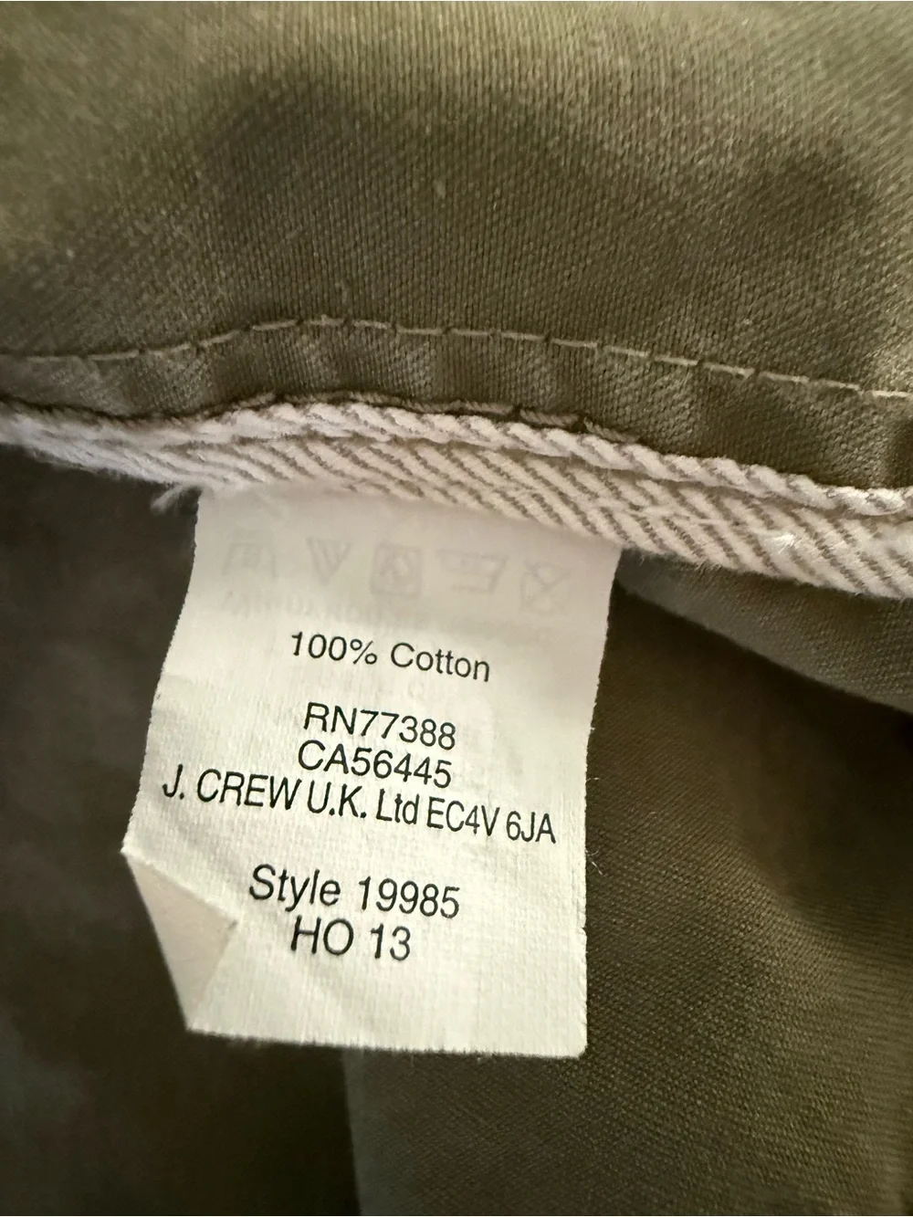 J.Crew Military Utility Field Jacket Army Olive Green M-65 Cotton Medium Olive M